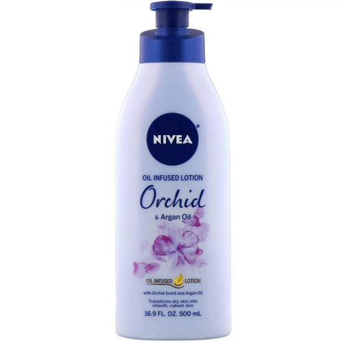 Nivea, Oil Infused Lotion, Orchid & Argan Oil, 16.9 fl oz (500 ml) Review