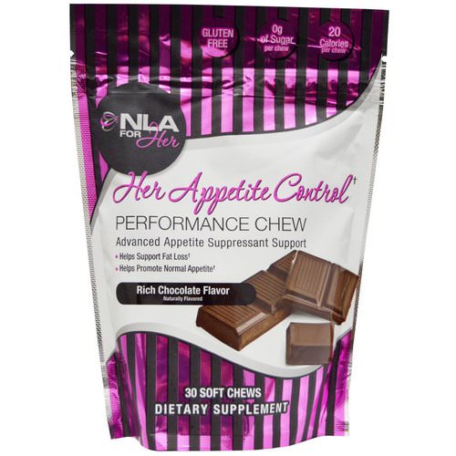 NLA for Her, Her Appetite Control, Performance Chew, Rich Chocolate Flavor, 30 Soft Chews Review