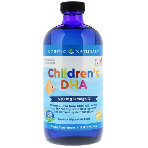 Nordic Naturals, Children's DHA, Strawberry, 16 fl oz (473 ml) Review
