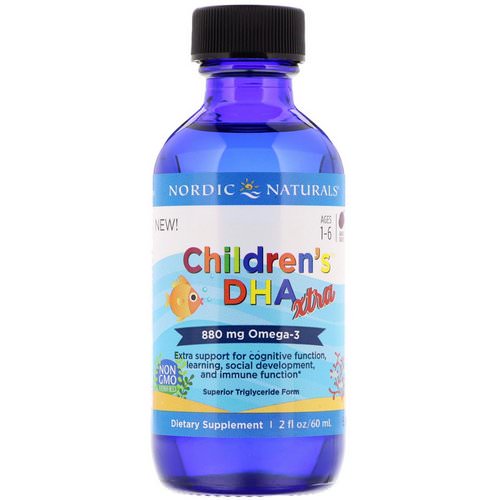 Nordic Naturals, Children's DHA Xtra, Berry Punch, 2 fl oz (60 ml) Review