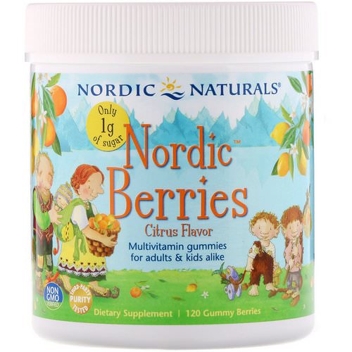 Nordic Naturals, Nordic Berries, Citrus, 120 Gummy Berries Review