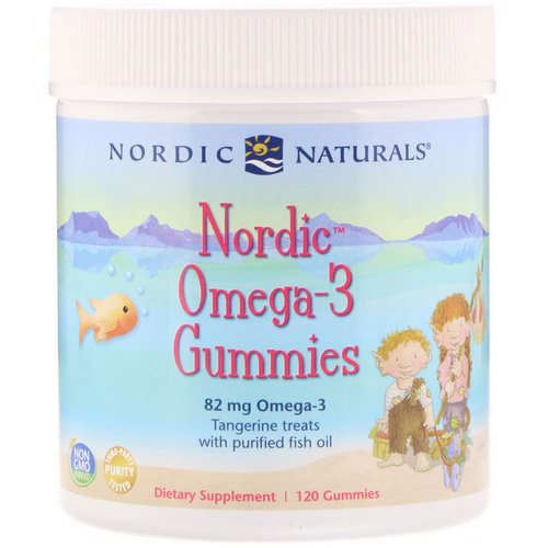 Nordic Naturals, Nordic Omega-3 Gummies, Tangerine Treats, 120 Gummies Review