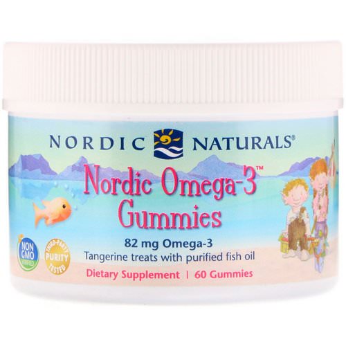 Nordic Naturals, Nordic Omega-3 Gummies, Tangerine Treats, 60 Gummies Review