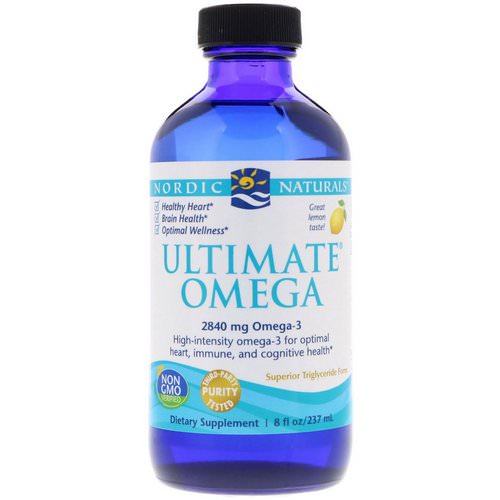 Nordic Naturals, Ultimate Omega, Lemon, 2,840 mg, 8 fl oz (237 ml) Review