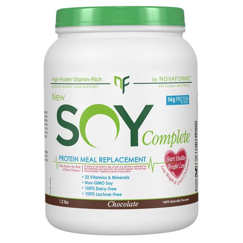 NovaForme, Soy Complete Protein Weight Loss Meal Replacement, Chocolate, 1.2 lbs Review