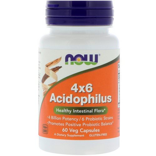 Now Foods, 4x6 Acidophilus, 60 Veg Capsules Review