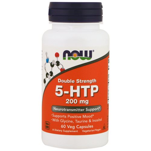 Now Foods, 5-HTP, Double Strength, 200 mg, 60 Veg Capsules Review