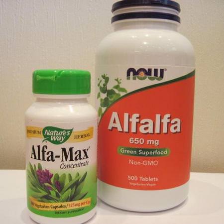 Now Foods Alfalfa, Homeopati, Örter