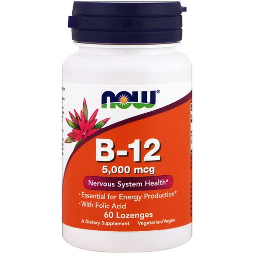 Now Foods, B-12, 5,000 mcg, 60 Lozenges Review