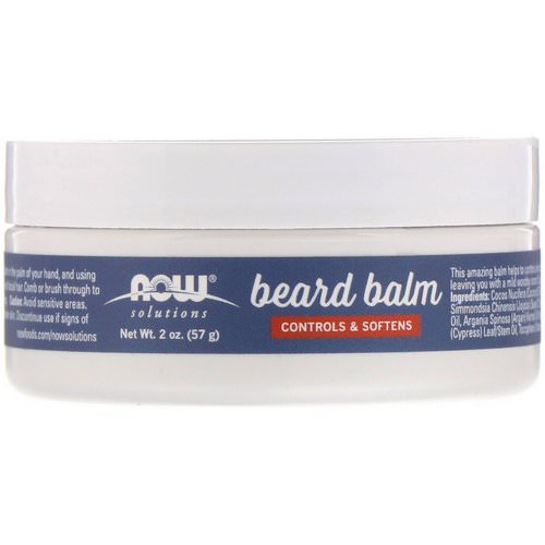 Now Foods, Beard Balm, Controls & Softens, Light Woodsy, 2 oz (57 g) Review