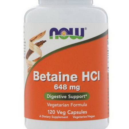 Now Foods Betaine Hcl Tmg, Digestion, Supplements