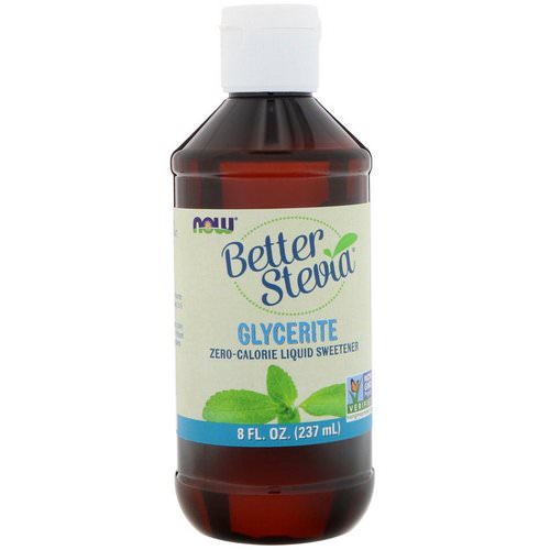 Now Foods, Better Stevia, Zero-Calorie Liquid Sweetener, Glycerite, 8 fl oz (237 ml) Review