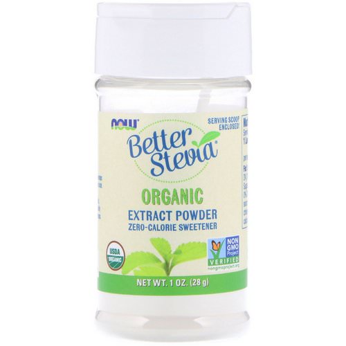 Now Foods, BetterStevia, Organic Extract Powder, 1 oz (28 g) Review
