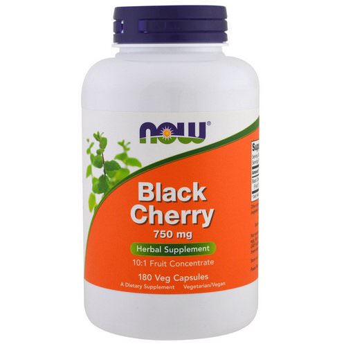 Now Foods, Black Cherry Fruit, 750 mg, 180 Veg Capsules Review