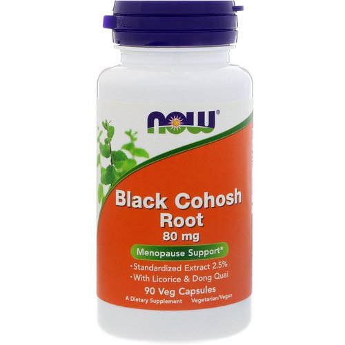 Now Foods, Black Cohosh Root, 80 mg, 90 Veg Capsules Review
