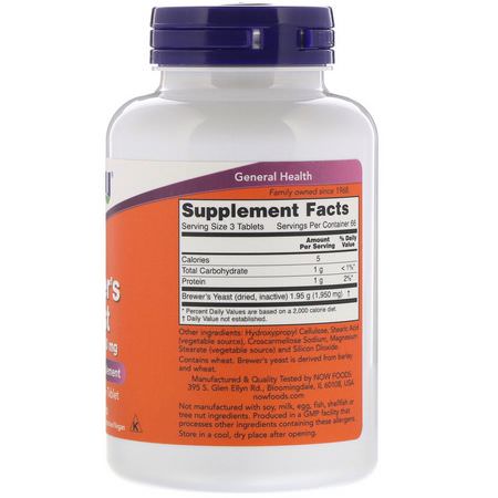Jäst, Superfoods, Green, Supplements: Now Foods, Brewer's Yeast, 200 Tablets