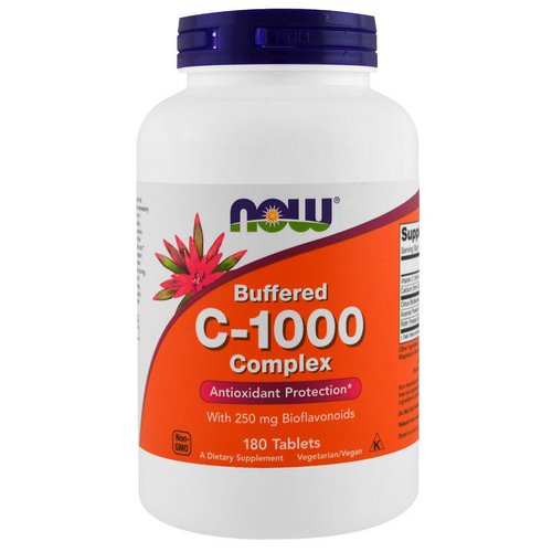 Now Foods, Buffered C-1000 Complex, 180 Tablets Review