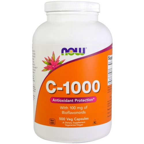Now Foods, C-1000, With 100 mg of Bioflavonoids, 500 Veg Capsules Review