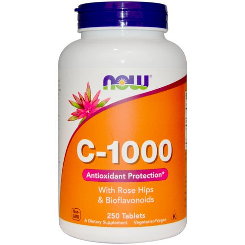 Now Foods, C-1000, With Rose Hips and Bioflavonoids, 250 Tablets Review