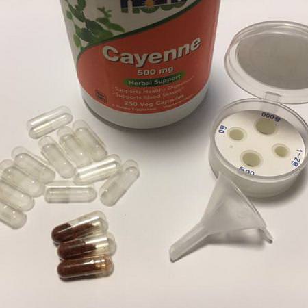 Now Foods Cayenne Pepper Capsicum, Homeopati, Örter