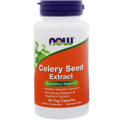 Now Foods, Celery Seed Extract, 60 Veg Capsules Review