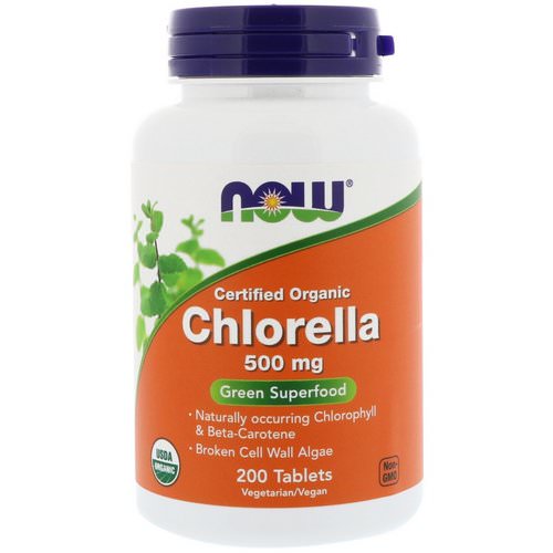 Now Foods, Certified Organic Chlorella, 500 mg, 200 Tablets Review