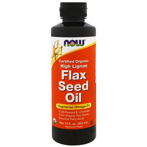 Now Foods, Certified Organic, High Lignan Flax Seed Oil, 12 fl oz (355 ml) Review