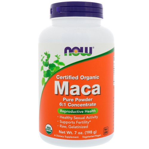 Now Foods, Certified Organic Maca, Pure Powder, 7 oz (198 g) Review