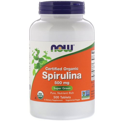 Now Foods, Certified Organic Spirulina, 500 mg, 500 Tablets Review