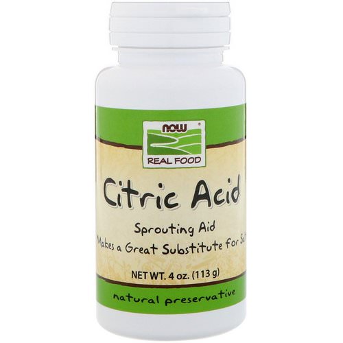 Now Foods, Citric Acid, 4 oz (113 g) Review