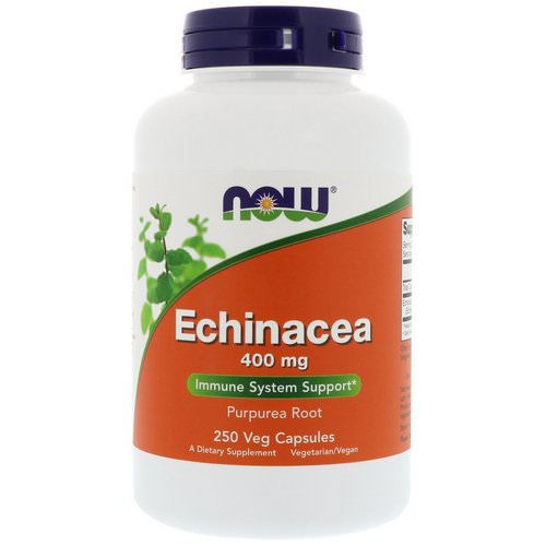Now Foods, Echinacea, 400 mg, 250 Veg Capsules Review