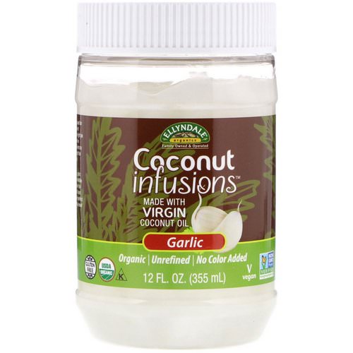 Now Foods, Ellyndale Naturals, Coconut Infusions, Garlic Flavor, 12 fl oz (355 ml) Review