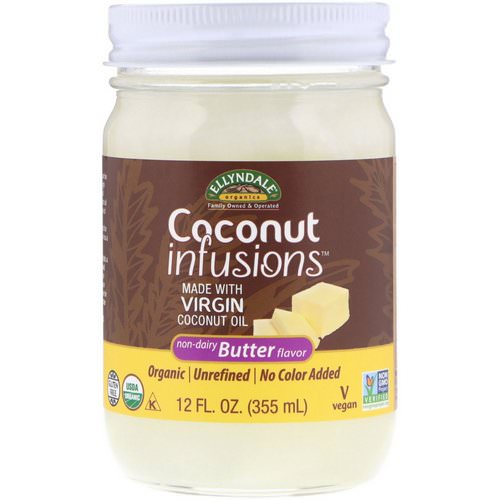 Now Foods, Ellyndale Naturals, Coconut Infusions, Non-Dairy Butter Flavor, 12 fl oz (355 ml) Review