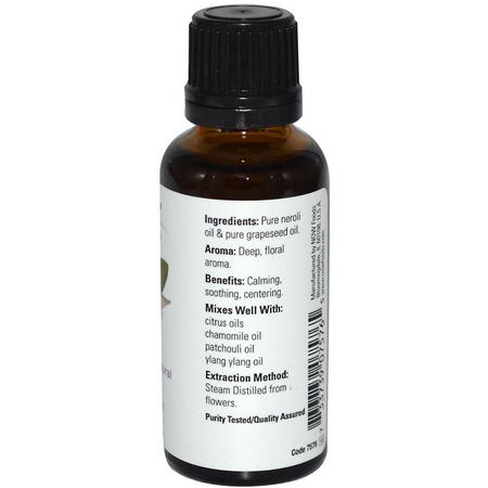 Neroli Oil, Balance, Essential Oils, Aromatherapy: Now Foods, Essential Oils, Neroli, 1 fl oz (30 ml)