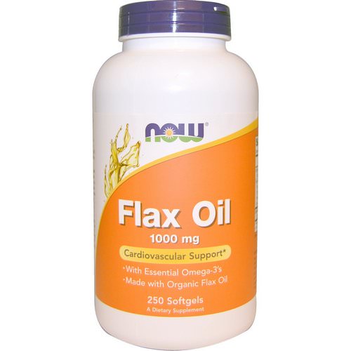 Now Foods, Flax Oil, Essential Omega-3's, 1000 mg, 250 Softgels Review