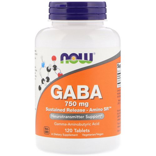 Now Foods, GABA, 750 mg, 120 Tablets Review