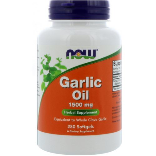 Now Foods, Garlic Oil, 1,500 mg, 250 Softgels Review