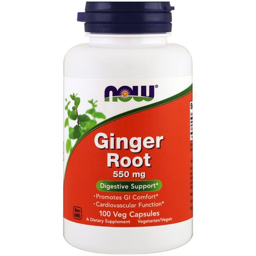 Now Foods, Ginger Root, 550 mg, 100 Veg Capsules Review