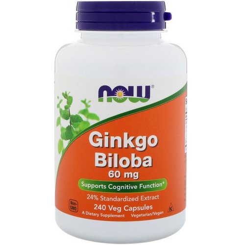 Now Foods, Ginkgo Biloba, 60 mg, 240 Veg Capsules Review