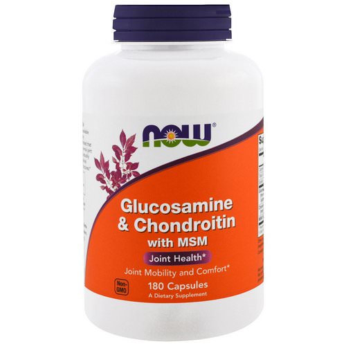 Now Foods, Glucosamine & Chondroitin with MSM, 180 Capsules Review