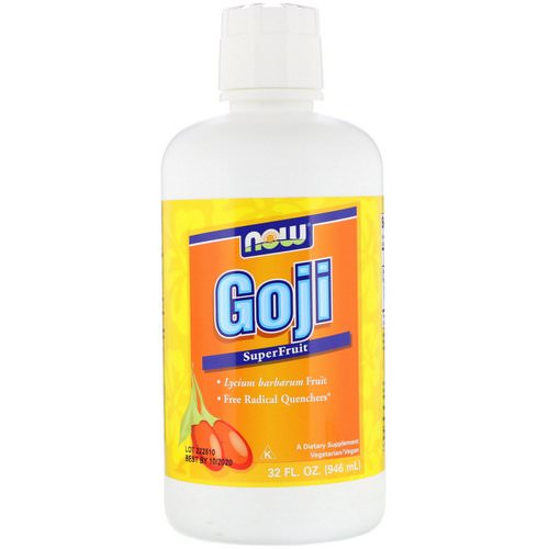 Now Foods, Goji, SuperFruit Juice, 32 fl oz (946 ml) Review