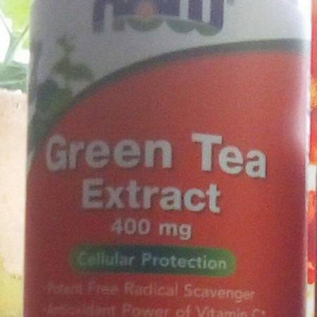 Now Foods Green Tea Extract - Extrakt Av Grönt Te, Antioxidanter, Kosttillskott