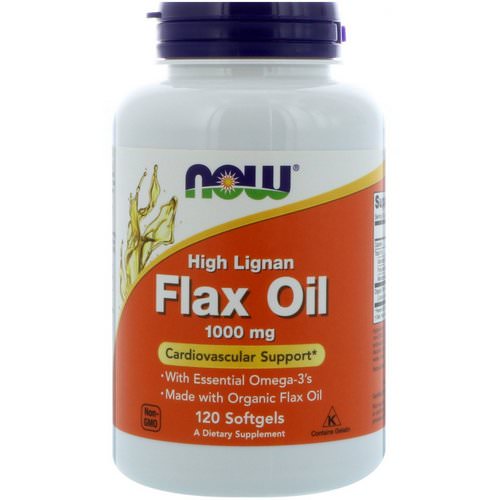 Now Foods, High Lignan Flax Oil, 1,000 mg, 120 Softgels Review