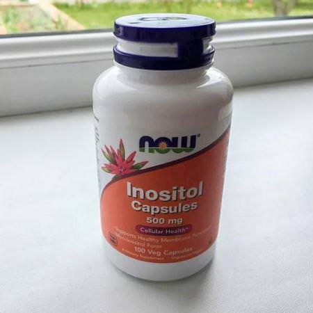 Now Foods, Inositol Capsules, 500 mg, 100 Capsules