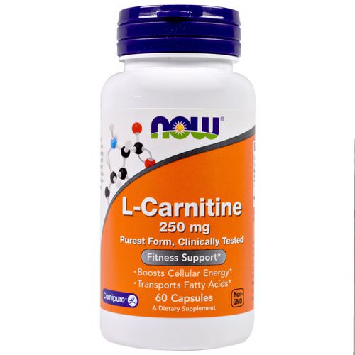 Now Foods, L-Carnitine, 250 mg, 60 Capsules Review