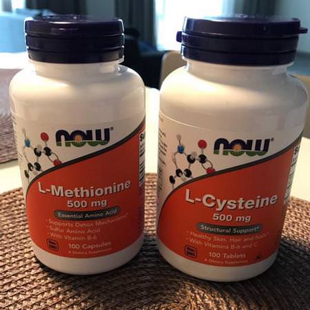 Now Foods L-Cysteine - L-Cystein, Aminosyror, Kosttillskott