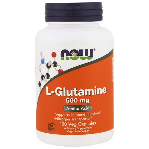 Now Foods, L-Glutamine, 500 mg, 120 Veg Capsules Review