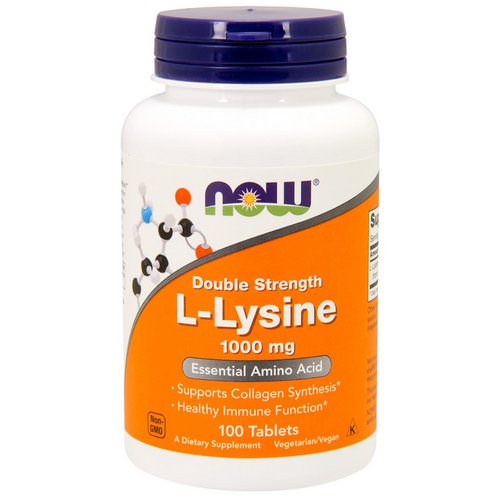 Now Foods, L-Lysine, 1,000 mg, 100 Tablets Review
