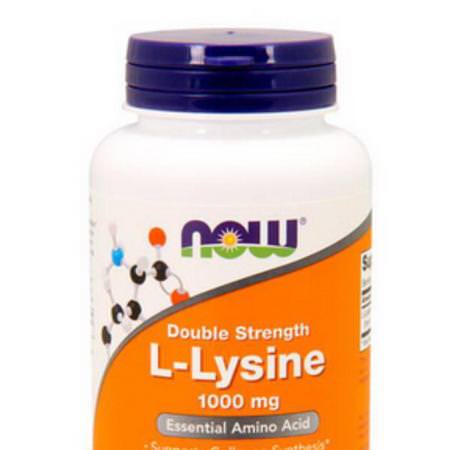 Now Foods L-Lysine Cold Cough Flu - Influensa, Hosta, Förkylning, L-Lysin