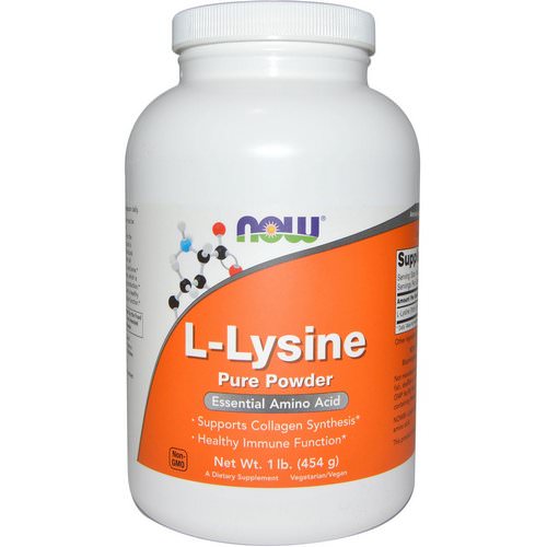 Now Foods, L-Lysine Pure Powder, 1 lb (454 g) Review